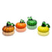 Glass Carnival Pumpkin Figurines, Set of 4 by San Pacific International/SPI Home