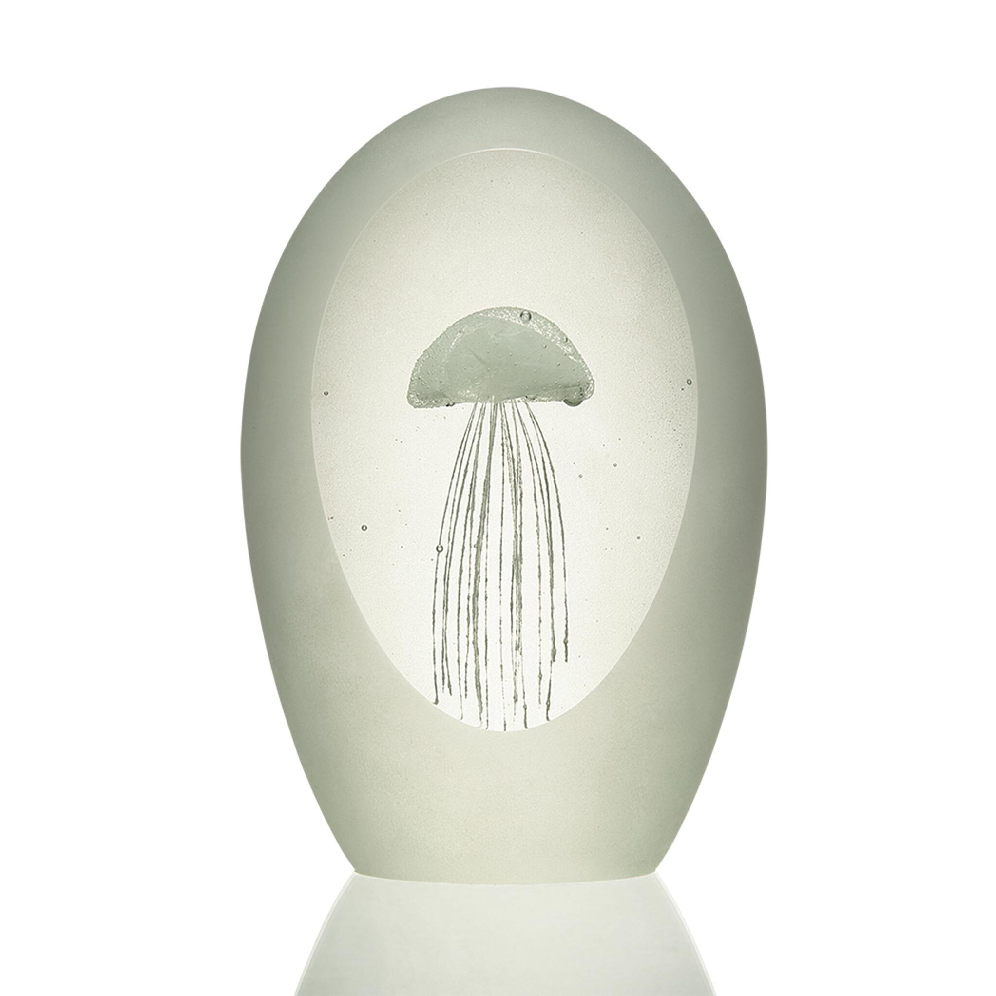 SPI Pesce Angelo In Vetro Artistico Azzurro - Realizzato A Mano - 12,5 Cm