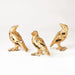 Gold Deconstructed Bird Sculptures