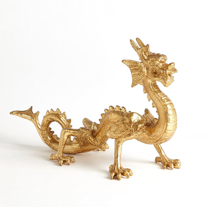 Gold Leaf Dragon Statue 6