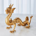 Gold Leaf Dragon Statue