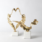 Gold Leaf Table Top Sculpture