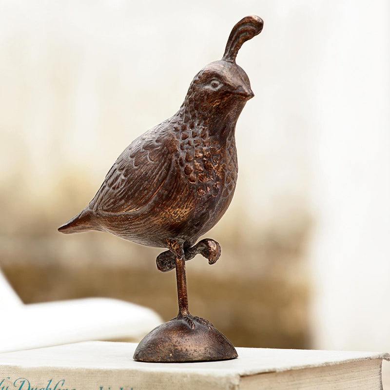 Gold Rush California Quail Statue by San Pacific International/SPI Home