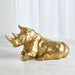 Golden Rhino Sculpture 3