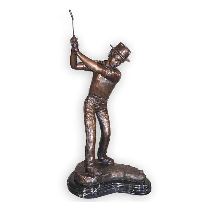 Golf Swing- Bronze Golfer Statue