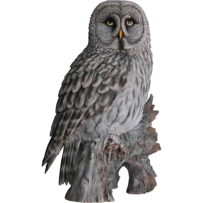 Great Grey Owl Statue- 14.75 inch