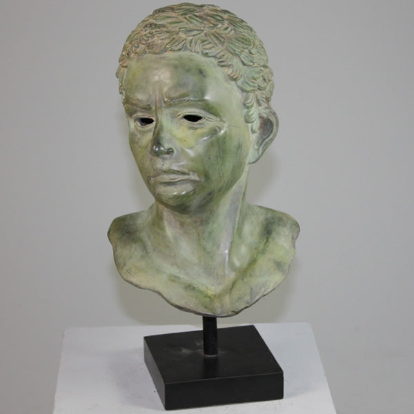 Greek Male Bronze Bust