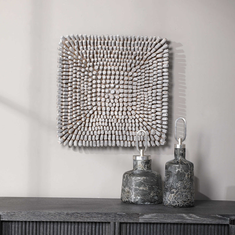 Cluster Composition Wood Wall Art Panel