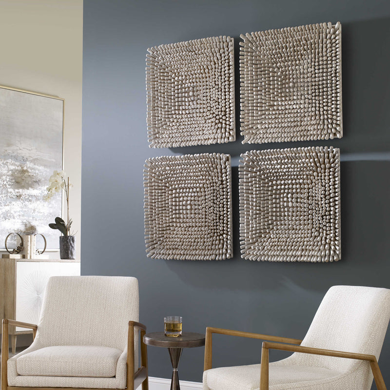 Cluster Composition Wood Wall Art Panel