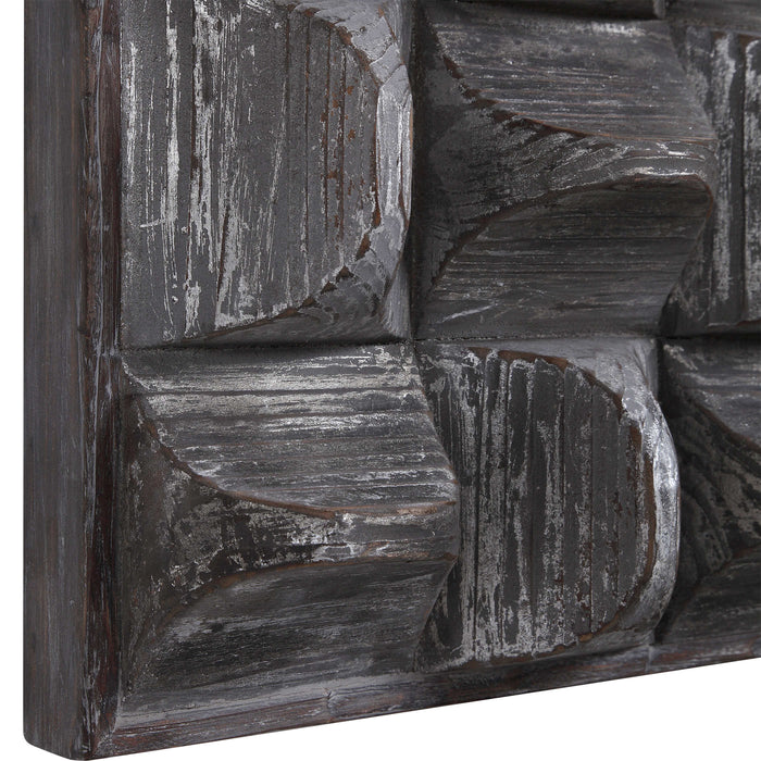 Rustic Abstract Wood Wall Panel