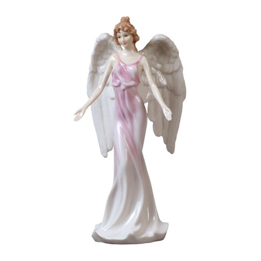 Guardian Angel With Open Arms Statue, Pink