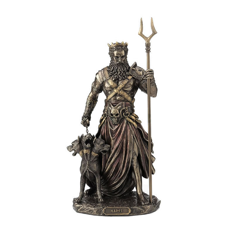 Hades Statue- Ruler Of Greek Underworld With Cerberus — AllSculptures