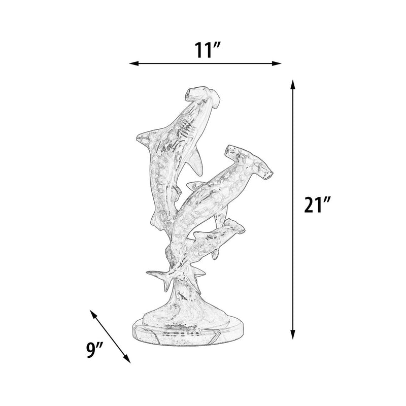 Hammerhead Shark Tabletop Sculpture