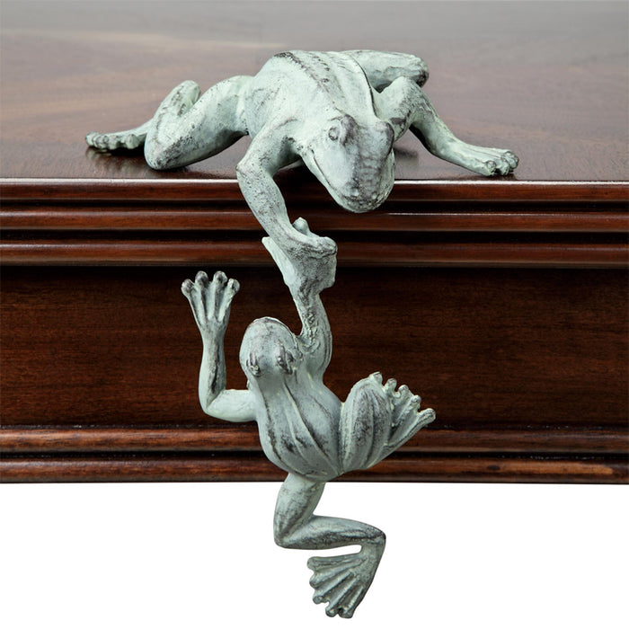 Helping Hand Frogs Shelf Sitter Figurine by San Pacific International/SPI Home