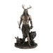 Herne The Hunter With Deer And Wolf Statue