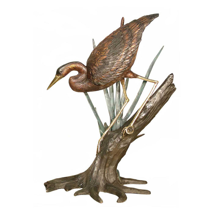 Bronze Heron Fountain For Sale