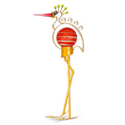 Heron Garden Sculpture Glass Metal