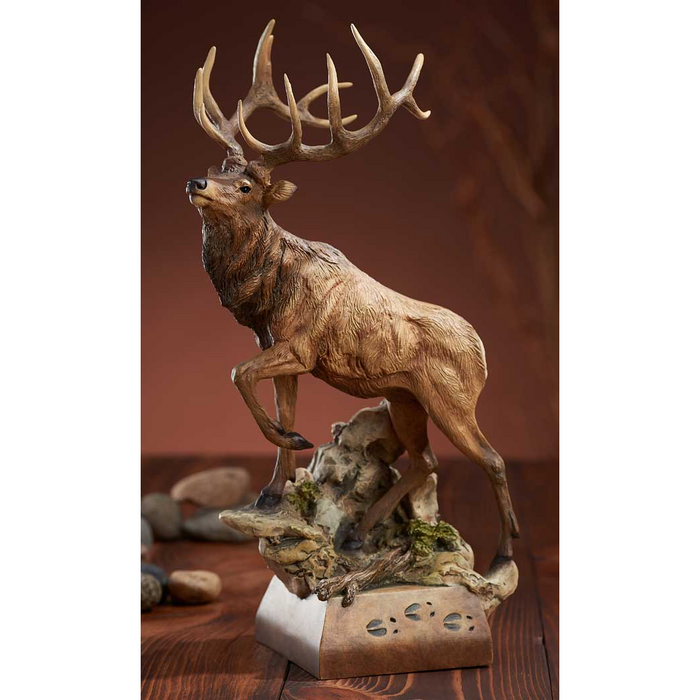 Hoofin' It Elk Sculpture by Mill Creek Studios