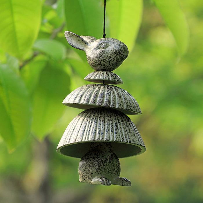 Hoop Skirt Rabbit Wind Chime by San Pacific International/SPI Home