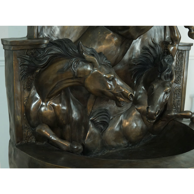 Horse Wall Fountain Detail