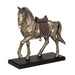 Horse With Crystal Bridle and Saddle Statue