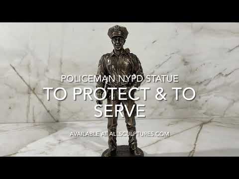 policeman award statue video