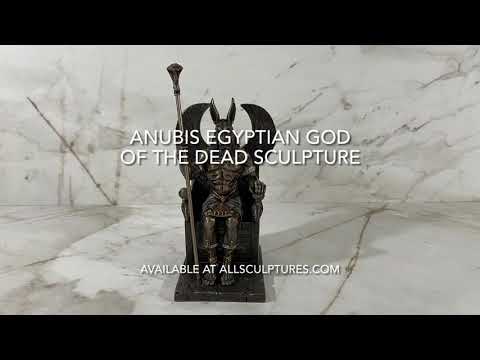 Anubis Egyptian God of the Dead Sculpture Video