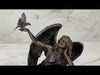 Angel With Dove On Hand Statue Video