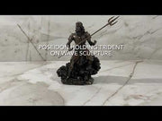 Poseidon Holding Trident Statue  Video