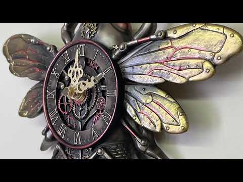 Steampunk Bee Wall Clock Video