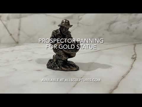 Prospector-Panning for Gold Statue Video