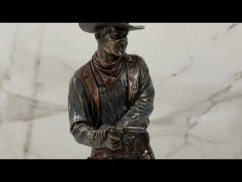 Pulling Pistols-Cowboy Statue Video