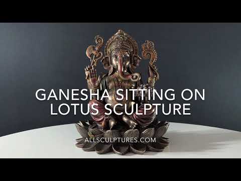 Lord Ganesha Sitting On Lotus Video