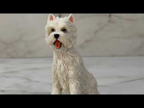 West Highland Terrier Dog Figurine Video