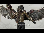 Crow Masked Winged Steampunk Warrior Statue Youtube Video