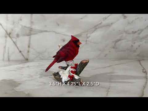Cardinal with Berries Figurine Video