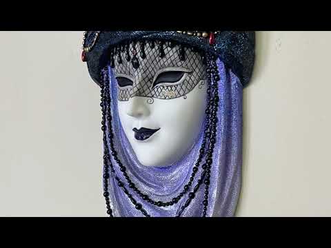 Mask With Turban Wall Plaque- Purple Video