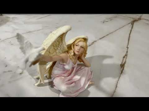 Angel With Dove On Hand Statue Youtube Video