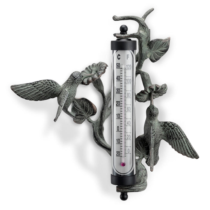 Hummingbird Wall-Mounted Thermometer by San Pacific International/SPI Home