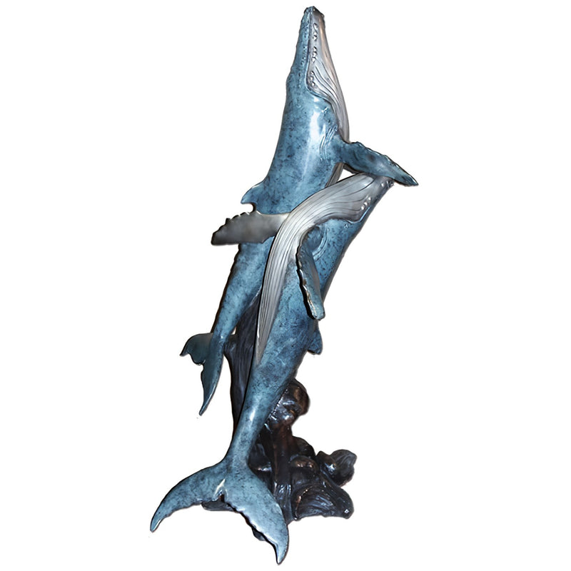Humpback Whales Bronze Sculpture