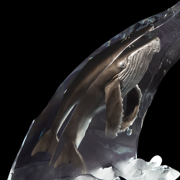 Humpback Calling Whale Sculpture by Kitty Cantrell