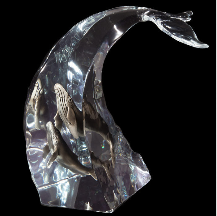 Humpback Dance Whale Sculpture by Kitty Cantrell