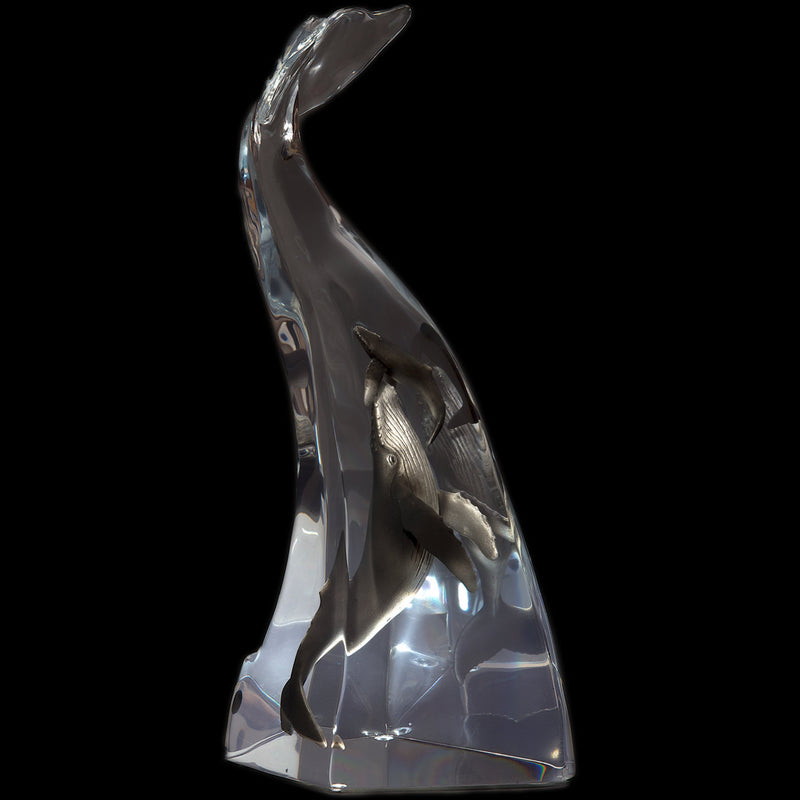 Humpback Song Whale Sculpture by Kitty Cantrell