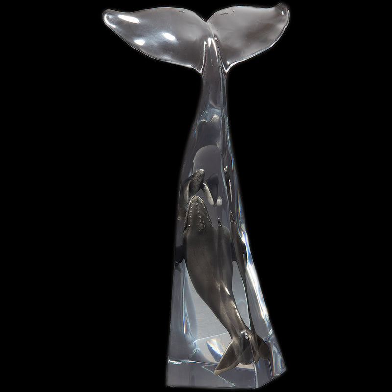 Humpback Song Whale Sculpture by Kitty Cantrell