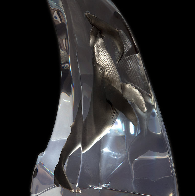 Humpback Song Whale Sculpture by Kitty Cantrell