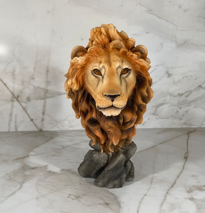 Lion Head Bust