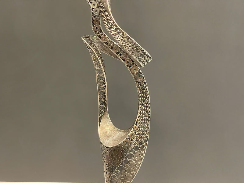 Modern Flame Floor Sculpture by Artmax