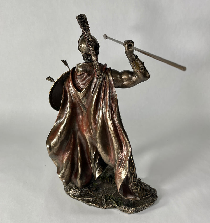 Leonidas With Spear And Shield Sculpture