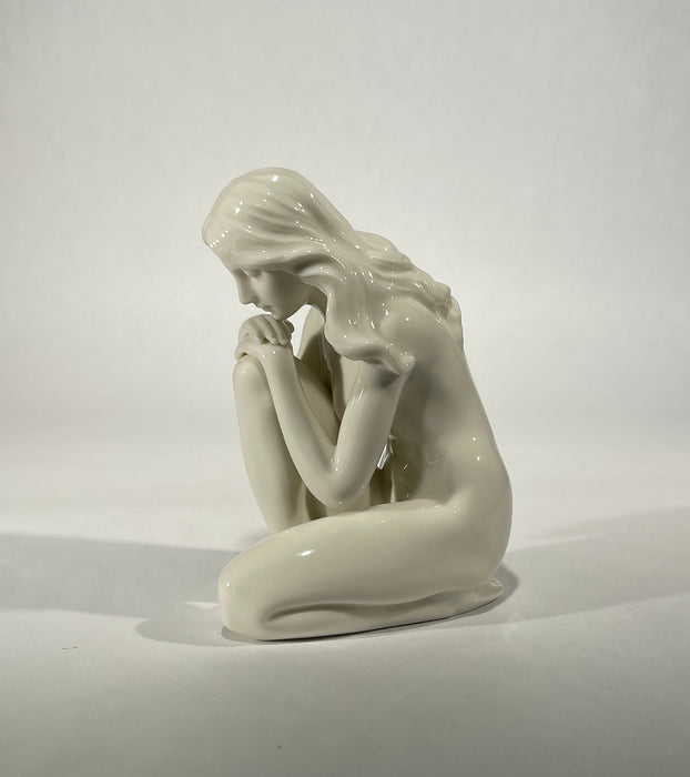 Mariella- Nude Female Statue, Glazed