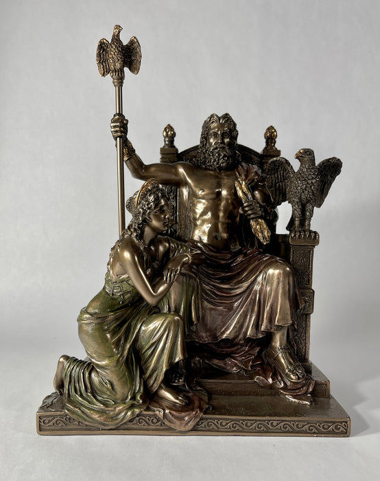 Zeus And Hera At The Throne Sculpture
